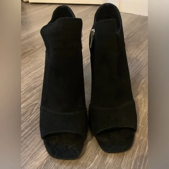 Steven By Steve Madden - Jette Open Toe Ankle Boot, black , 7M, Like New,No Box - Picture 3 of 16